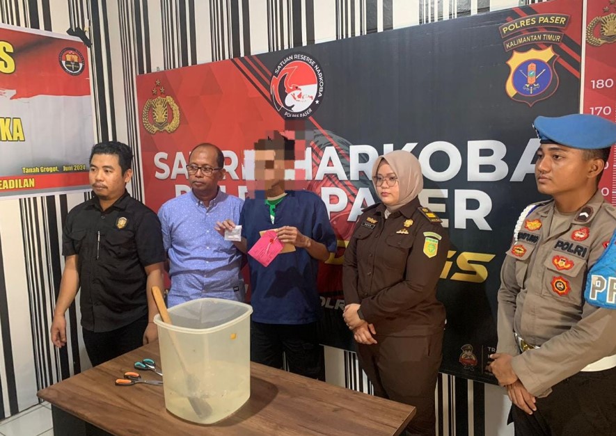 Berantas Narkoba, Polres Paser Musnahkan Barang Bukti Sabu dari Dua Kasus Narkotika PASER 2
