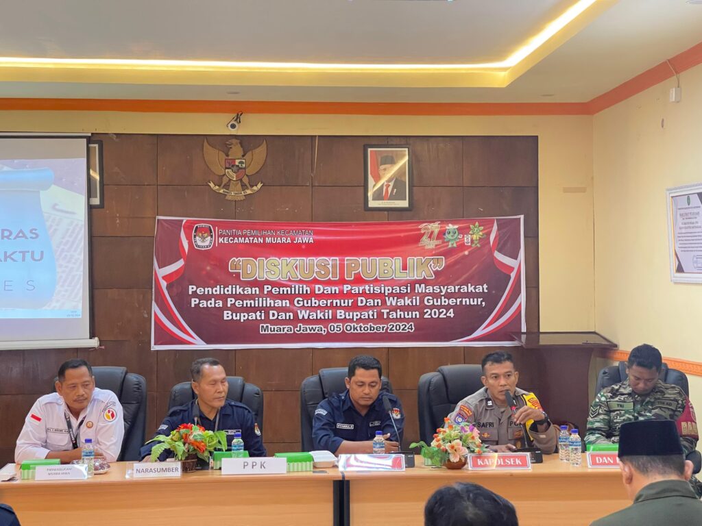 Polsek Muara Jawa Ikuti Diskusi Publik Pilkada Serentak 2024 : Jaga Kondusivitas Wilayah WhatsApp Image 2024 10 07 at 08.18.19 014b2690