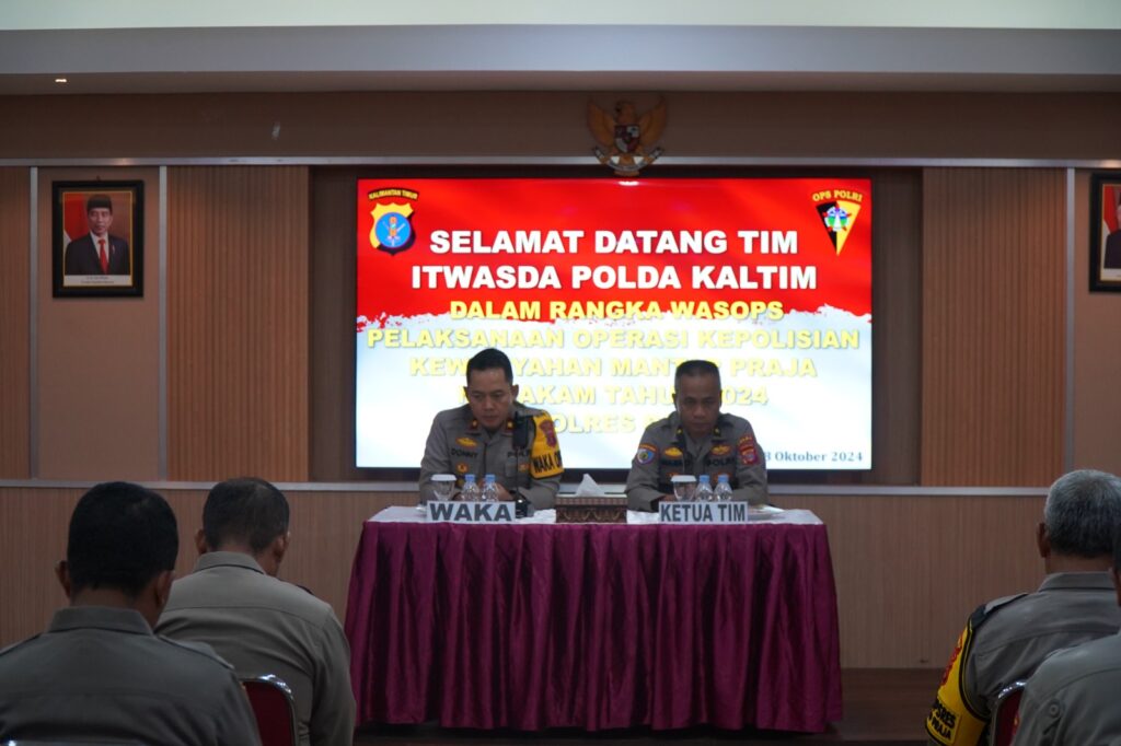 Tinjau Kesiapan Ops.Mantap Praja Mahakam 2024, Itwasda Polda Kaltim Gelar Wasops di Polres Paser WhatsApp Image 2024 10 09 at 13.38.47