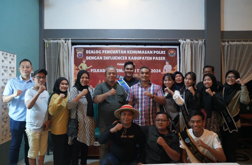 Tatap Muka Dengan Influencer di Kab.Paser, Kabid Humas Ajak Jaga Kondusifitas Pilkada Kaltim 2024 kabid
