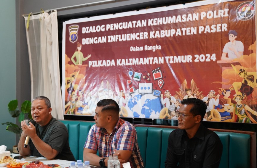 Tatap Muka Dengan Influencer di Kab.Paser, Kabid Humas Ajak Jaga Kondusifitas Pilkada Kaltim 2024 1 kabid2