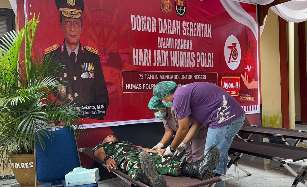 Polres Mahakam Ulu Gelar Donor Darah dalam Rangka HUT Humas Polri Ke-73, Tingkatkan Kepedulian Sosial mahulu
