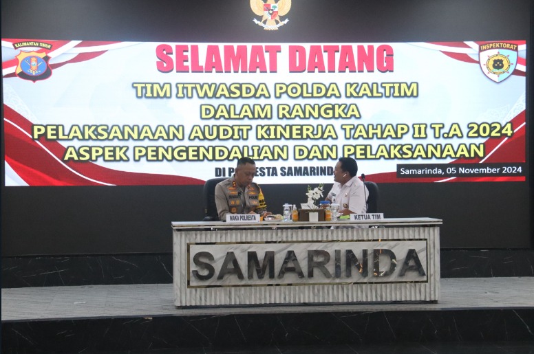 Tingkatkan Kinerja dan Transparansi, Itwasda Polda Kaltim Gelar Audit Kinerja Tahap II di Polresta Samarinda WhatsApp Image 2024 11 07 at 12.06.25