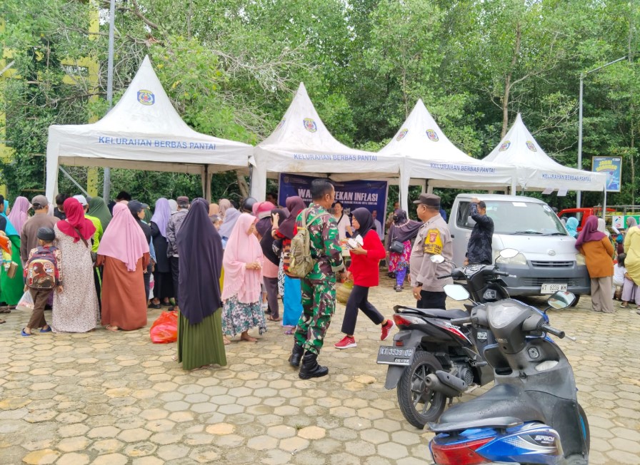 Jaga Kondusifitas di Bontang Selatan, Bhabinkamtibmas Berbas Pantai Lakukan Patroli Monitoring btg 1
