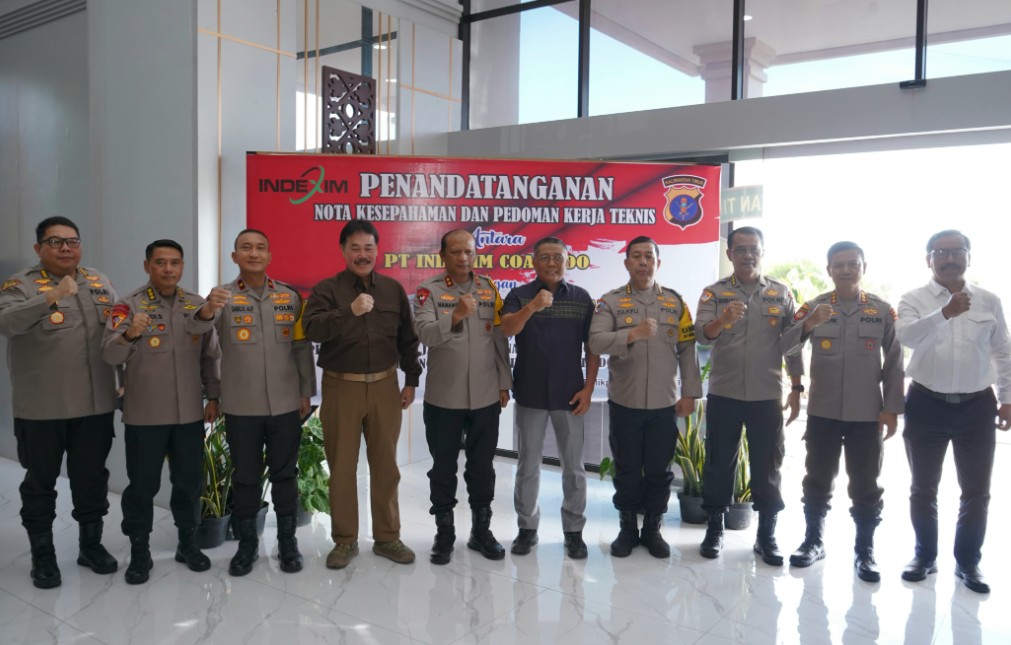 Penandatanganan Nota Kesepahaman dan Pedoman Kerja Teknis antara Polda Kaltim dan PT Indexim Coalindo 1 kapolda2