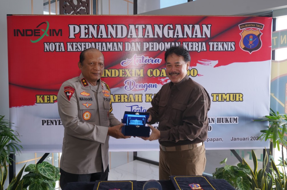 Penandatanganan Nota Kesepahaman dan Pedoman Kerja Teknis antara Polda Kaltim dan PT Indexim Coalindo 2 kapolda3
