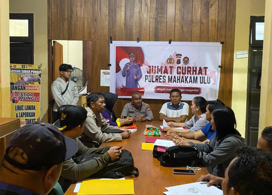 Bahas Pencegahan Narkoba, Polres Mahulu Gelar Diskusi ‘Jumat Curhat’ mahulu 1
