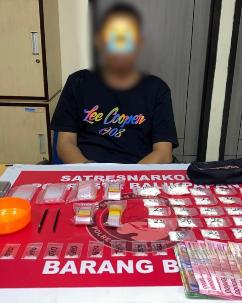 Satresnarkoba Polresta Balikpapan Berhasil Amankan Residivis Kasus Narkoba Desain tanpa judul3