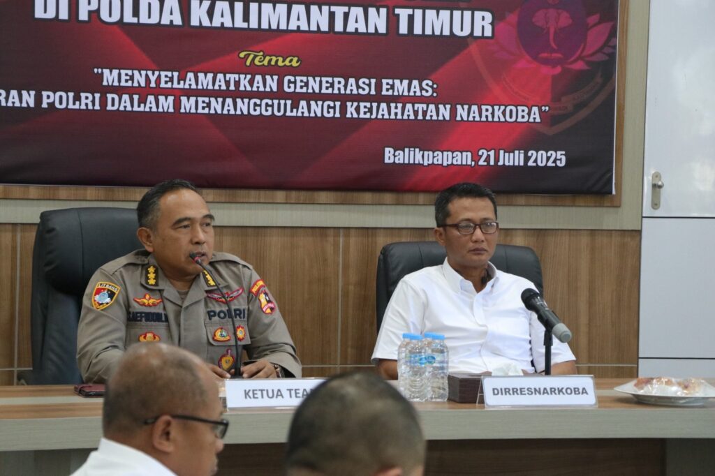 Fokus Pada Penanggulangan Kejahatan Narkoba, Puslitbang Polri Lakukan Penelitian Strategis di Polda Kaltim WhatsApp Image 2025 07 21 at 13.13.40