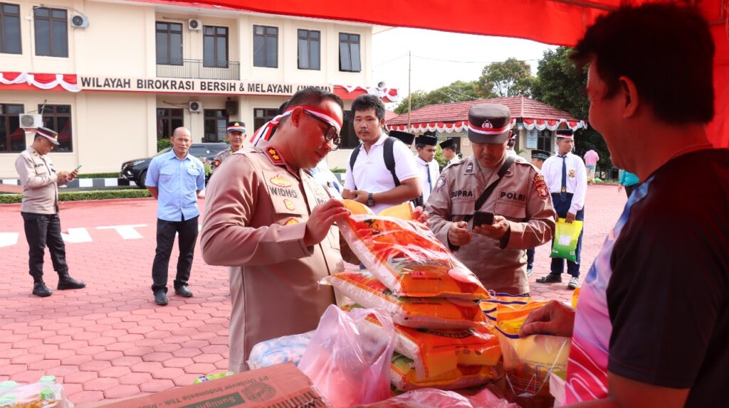 Sediakan Kebutuhan Pokok, Polres Bontang Gelar Gerakan Pangan Murah Untuk Masyarakat BTG