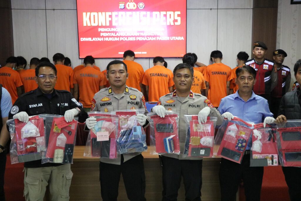 Operasi Antik Mahakam 2025, Polres PPU Ungkap 9 Kasus Narkoba dan Amankan 18 Tersangka PPU