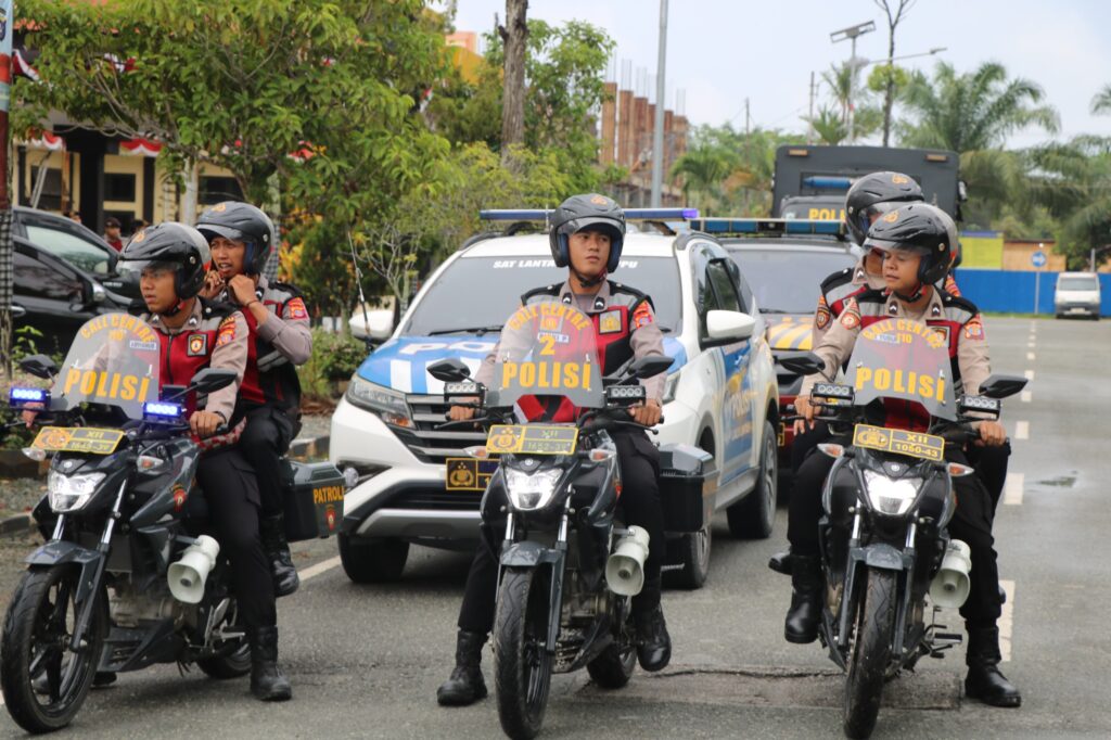 Jaga Kamtibmas Kondusif, Polres PPU Gelar Apel Kesiapan Patroli Skala Besar ppu