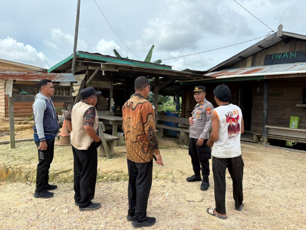 Kapolsek Segah Tinjau Kampung Gunung Sari, Tegaskan Penindakan Aktivitas Ilegal 3