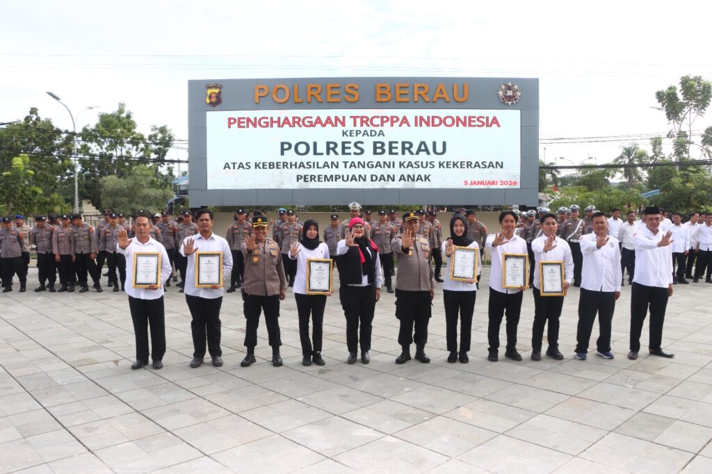 Polres Berau Raih Apresiasi TRCPPA Indonesia atas Dedikasi Perlindungan Perempuan dan Anak berau