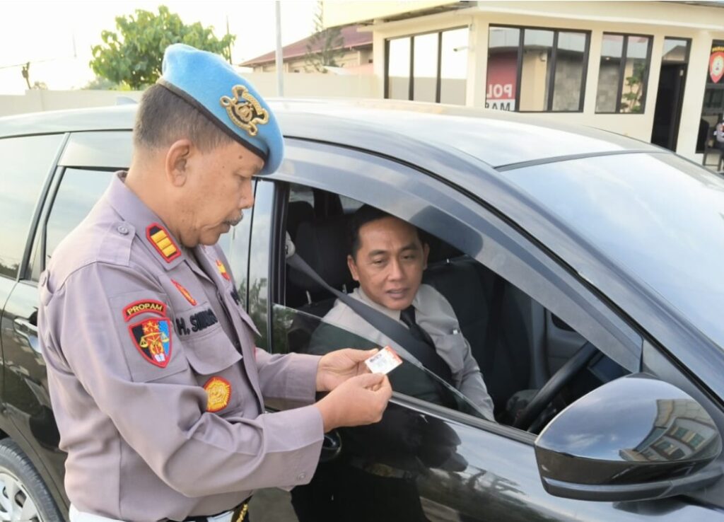 Sipropam Polres Berau Gelar Gaktibplin Kendaraan Bermotor Dukung Operasi Keselamatan Mahakam 2026 berauuu