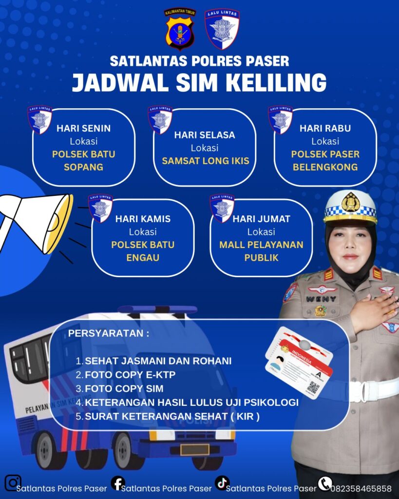 Permudah Masyarakat Perpanjang SIM, Polres Paser Hadirkan Layanan SIM Keliling WhatsApp Image 2026 02 03 at 15.15.36