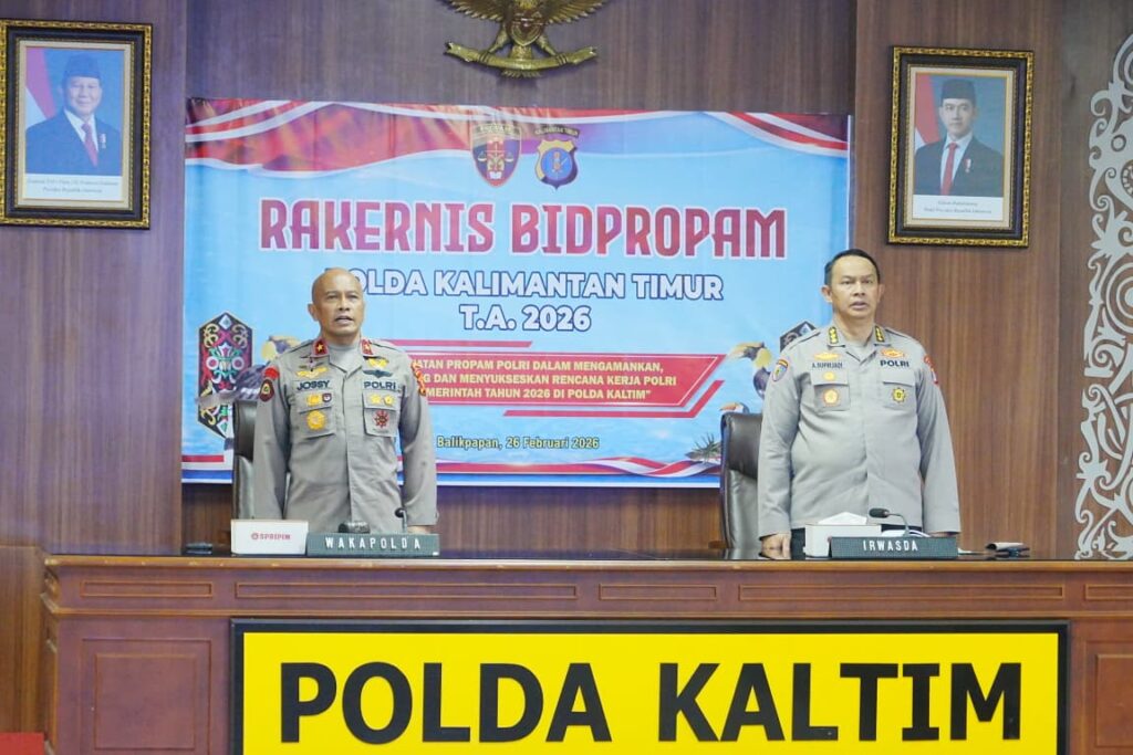 Buka Rakernis Fungsi Propam Se-Jajaran Polda Kaltim, Wakapolda Tegaskan Peran Propam sebagai Benteng Etika Polri WhatsApp Image 2026 02 27 at 10.56.29