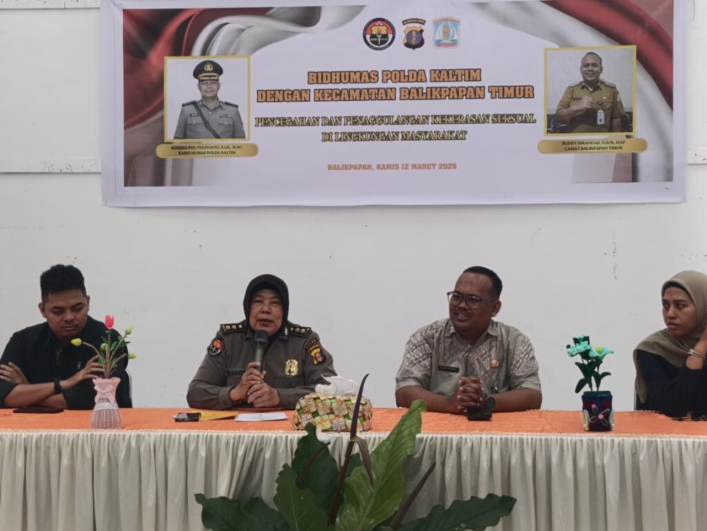 Bidhumas Polda Kaltim Gelar Sosialisasi Pencegahan Kekerasan Seksual di Balikpapan Timur WhatsApp Image 2026 03 12 at 23.17.31