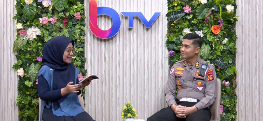 Talkshow Salam Presisi Bersama BTV, Ditlantas Polda Kaltim Bahas Kesiapan Pengamanan Arus Mudik lantas