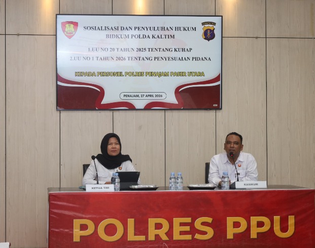 Perkuat Pemahaman Hukum, Bidkum Polda Kaltim Gelar Sosialisai dan Penyuluhan Aturan Hukum Terbaru di Polres PPU image 8