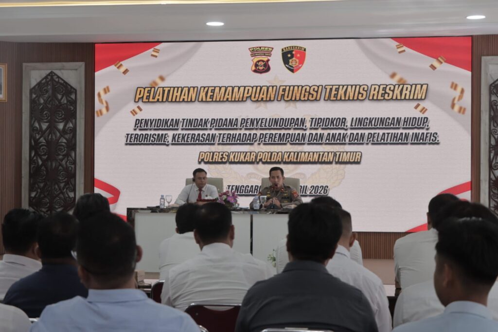 Polres Kukar Tingkatkan Kompetensi Penyidik Melalui Pelatihan Fungsi Teknis Reskrim kukar 1