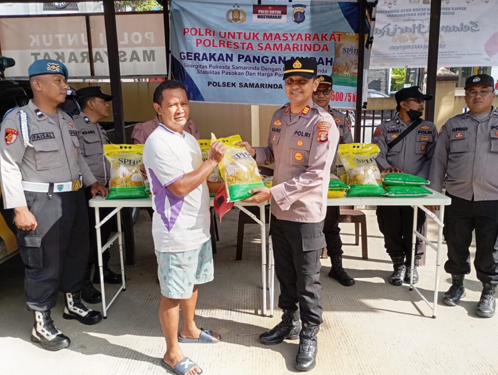 Harga Terjangkau, Program Pangan Murah Polsek Samarinda Ulu Ramai Peminat smd
