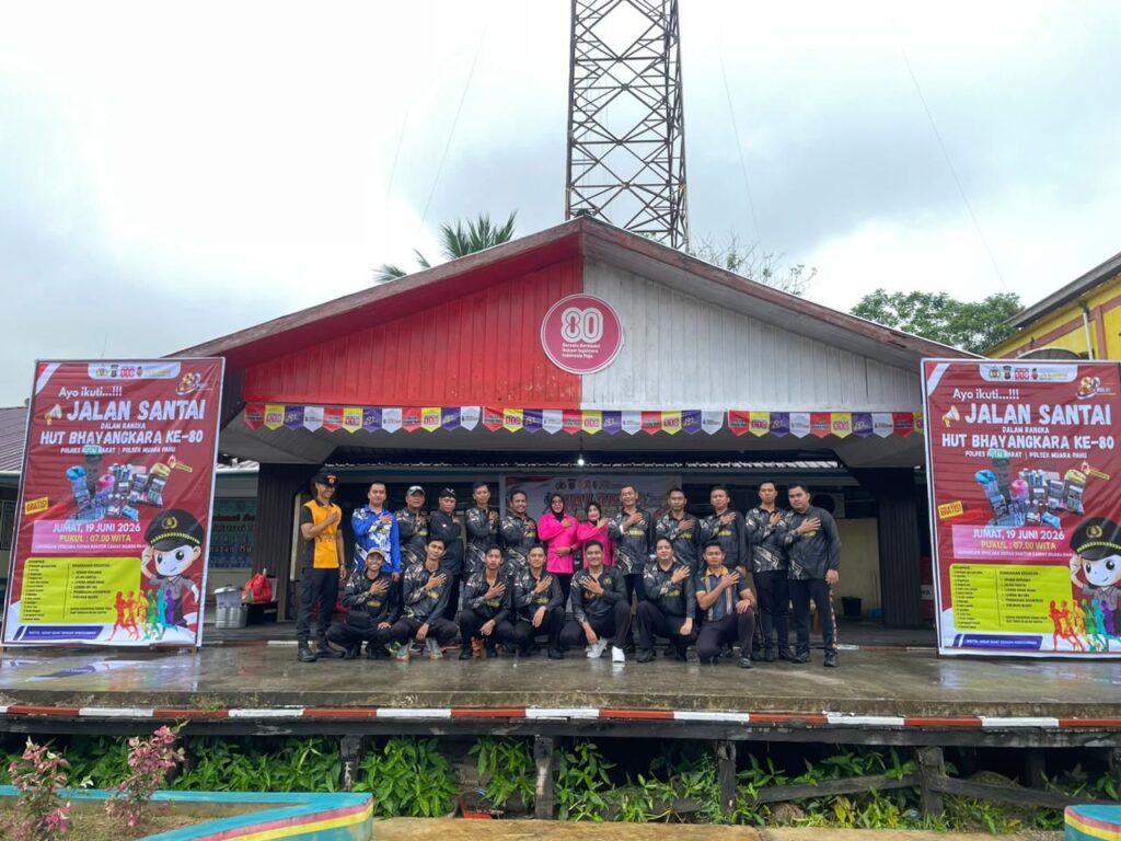 Polsek Muara Pahu Semarakkan HUT Bhayangkara ke-80 Melalui Kegiatan Jalan Santai Bersama WhatsApp Image 2026 06 20 at 09.29.01