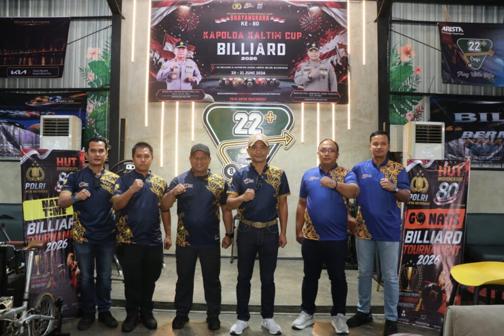 Kapolda Cup Biliar Resmi Dibuka, Meriahkan HUT Bhayangkara ke-80 di Polda Kaltim WhatsApp Image 2026 06 20 at 15.13.45