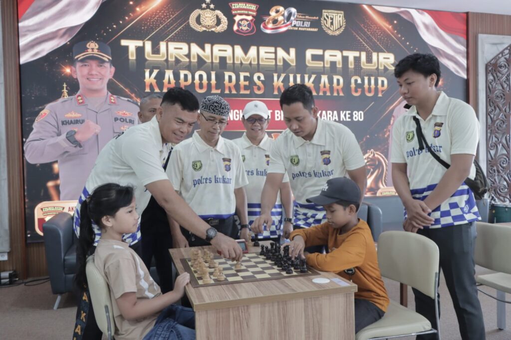 Semarak Hari Bhayangkara ke-80, Polres Kukar Gelar Turnamen Catur Kapolres Cup Libatkan 80 Pecatur Lokal kukar 6