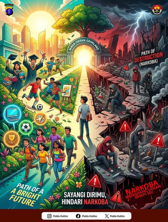 Polda Kaltim : Sayangi Dirimu, Sayangi Keluargamu, dan Katakan Tidak pada Narkoba Screenshot 2026 07 15 at 15 48 40 9 Instagram