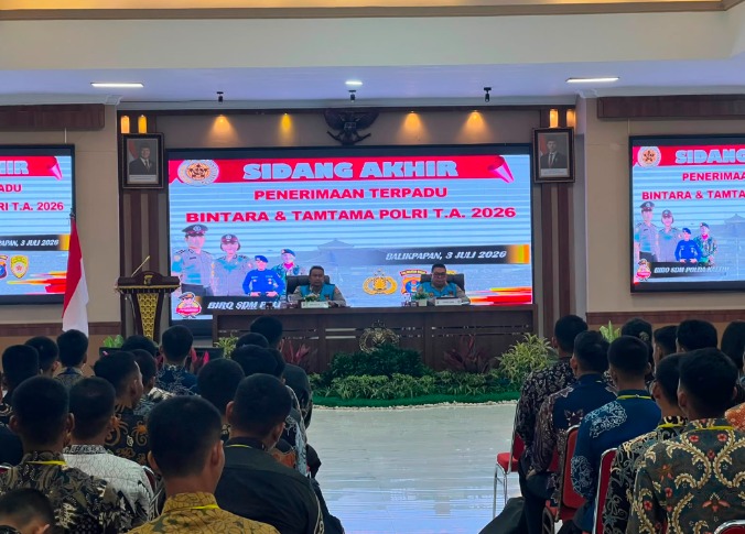 Polda Kaltim Gelar Sidang Akhir Seleksi Terpadu Bintara dan Tamtama Polri TA.2026, Seluruh Tahapan Dijalankan dengan Prinsip BETAH WhatsApp Image 2026 07 03 at 20.35.38