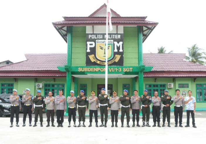 Sinergi TNI-Polri, Kapolres Kutim Lakukan Kunjungan ke Denpom VI/1-3 Sangatta WhatsApp Image 2026 07 18 at 00.49.03