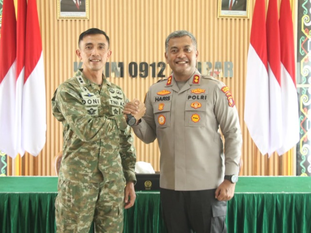 Jalin Silaturahmi Ke Kodim 0912/Kubar, Kapolres Kubar Komitmen Tingkatkan Sinergitas TNI-Polri image 14 1