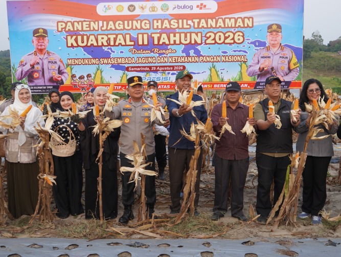 Polda Kaltim Gelar Panen Jagung Kuartal II, Tegaskan Komitmen Polri Perkuat Ketahanan Pangan WhatsApp Image 2026 08 29 at 20.11.31