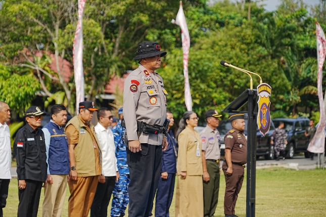 Waspadai Potensi Ancaman Karhutla, Polda Kaltim Gelar Apel Kesiapsiagaan Pasukan image 1 3