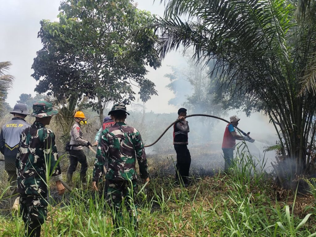 Personel Batalyon B Pelopor Satbrimob Polda Kaltim dan Polsek Sangatta Utara Bersinergi Jinakkan Karhutla 1 Hektare WhatsApp Image 2026 09 11 at 17.25.57