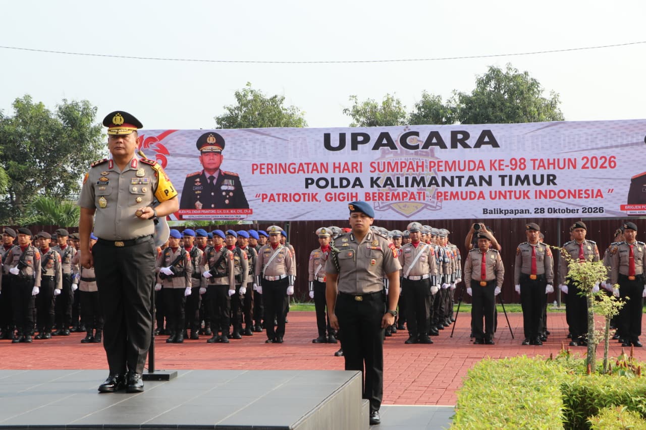Kapolda Kaltim Pimpin Upacara Peringatan Hari Sumpah Pemuda ke-98 Tahun 2026 1 WhatsApp Image 2026 10 28 at 09.05.31